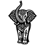 Mandala Elephant DXF File – CNC Cutting Design | AWELEPHANT634