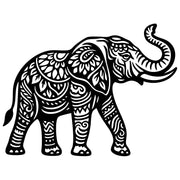 Mandala Elephant DXF File – CNC Cutting Design | AWELEPHANT636
