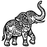 Mandala Elephant DXF File – CNC Cutting Design | AWELEPHANT638