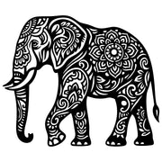 Mandala Elephant DXF File – CNC Cutting Design | AWELEPHANT643