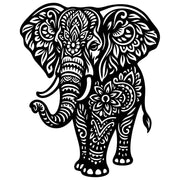 Mandala Elephant DXF File – CNC Cutting Design | AWELEPHANT655