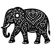 Mandala Elephant DXF File – CNC Cutting Design | AWELEPHANT656