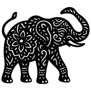 Mandala Elephant DXF File – CNC Cutting Design | AWELEPHANT659