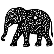 Mandala Elephant DXF File – CNC Cutting Design | AWELEPHANT660