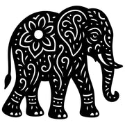 Mandala Elephant DXF File – CNC Cutting Design | AWELEPHANT663