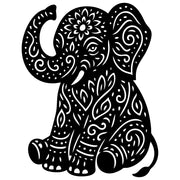 Mandala Elephant DXF File – CNC Cutting Design | AWELEPHANT667