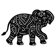 Mandala Elephant DXF File – CNC Cutting Design | AWELEPHANT672
