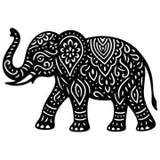 Mandala Elephant DXF File – CNC Cutting Design | AWELEPHANT676