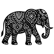 Mandala Elephant DXF File – CNC Cutting Design | AWELEPHANT677