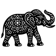 Mandala Elephant DXF File – CNC Cutting Design | AWELEPHANT683