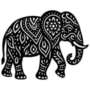 Mandala Elephant DXF File – CNC Cutting Design | AWELEPHANT685