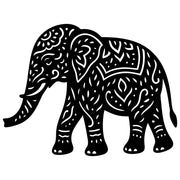 Mandala Elephant DXF File – CNC Cutting Design | AWELEPHANT690