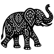 Mandala Elephant DXF File – CNC Cutting Design | AWELEPHANT691