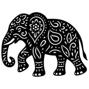 Mandala Elephant DXF File – CNC Cutting Design | AWELEPHANT696