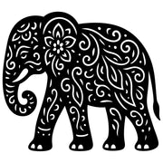 Mandala Elephant DXF File – CNC Cutting Design | AWELEPHANT708