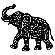 Mandala Elephant DXF File – CNC Cutting Design | AWELEPHANT720