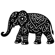 Mandala Elephant DXF File – CNC Cutting Design | AWELEPHANT726