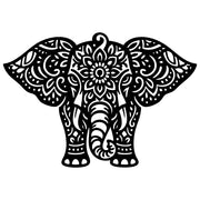 Mandala Elephant DXF File – CNC Cutting Design | AWELEPHANT734