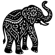 Mandala Elephant DXF File – CNC Cutting Design | AWELEPHANT740