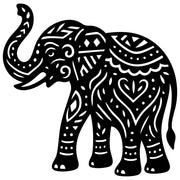 Mandala Elephant DXF File – CNC Cutting Design | AWELEPHANT741