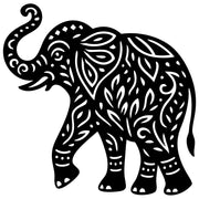 Mandala Elephant DXF File – CNC Cutting Design | AWELEPHANT743