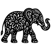 Mandala Elephant DXF File – CNC Cutting Design | AWELEPHANT746