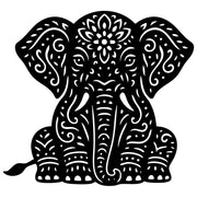 Mandala Elephant DXF File – CNC Cutting Design | AWELEPHANT754