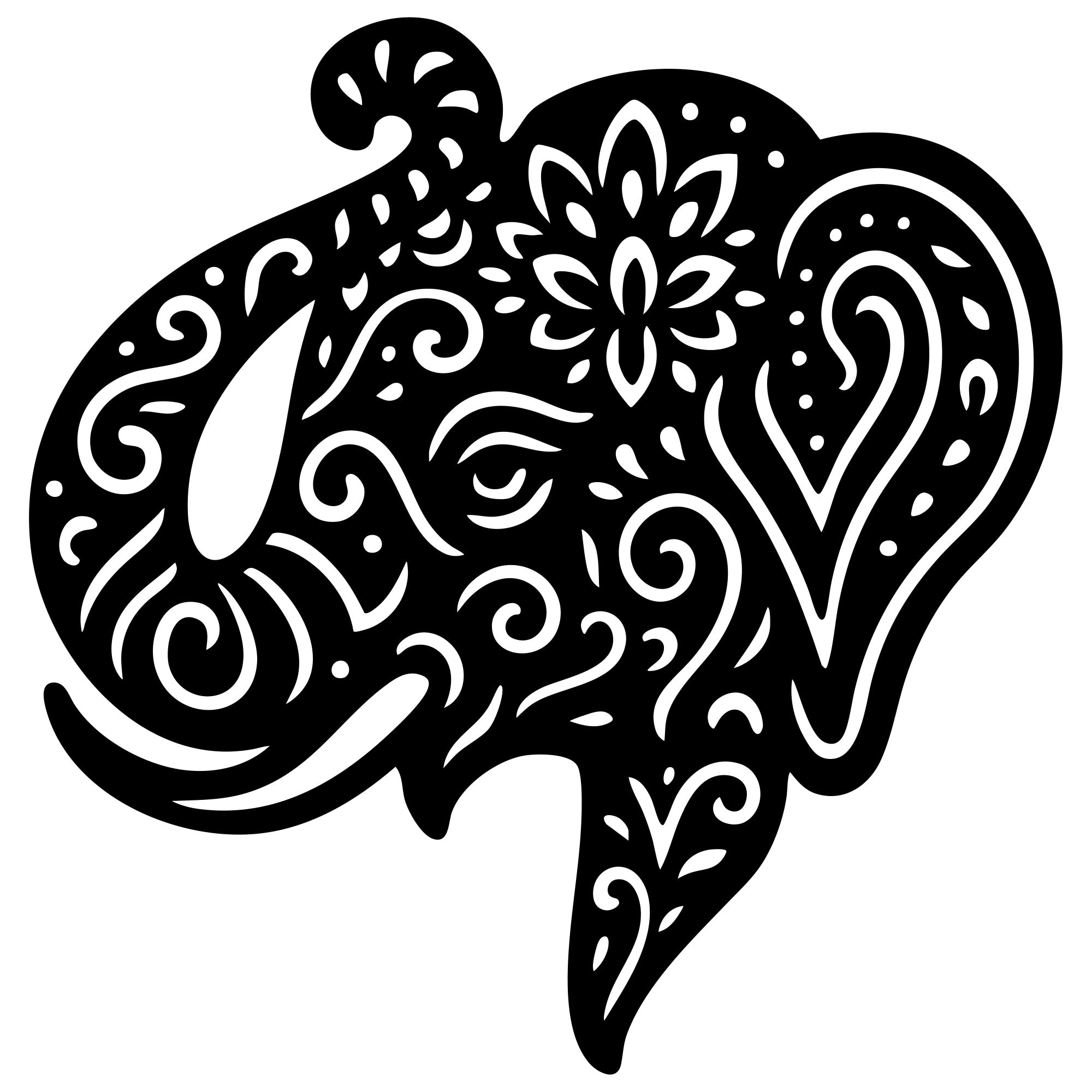 Mandala Elephant Head DXF File – CNC Cutting Design | AWELEPHANT482