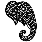 Mandala Elephant Head DXF File – CNC Cutting Design | AWELEPHANT497