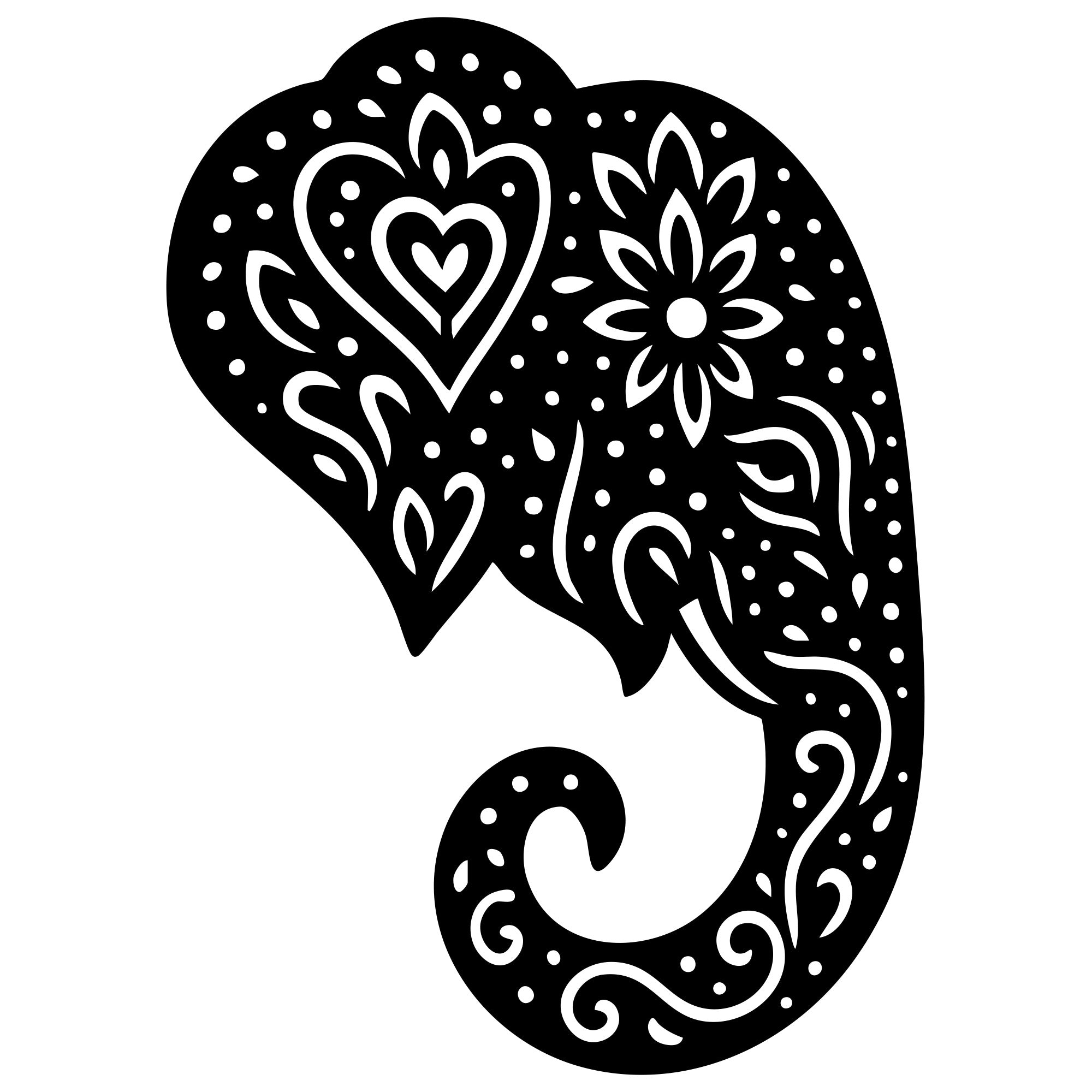 Mandala Elephant Head DXF File – CNC Cutting Design | AWELEPHANT501