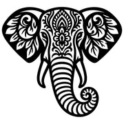 Mandala Elephant Head DXF File – CNC Cutting Design | AWELEPHANT521