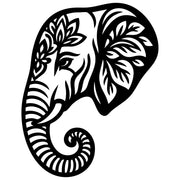 Mandala Elephant Head DXF File – CNC Cutting Design | AWELEPHANT528