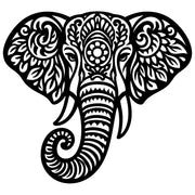 Mandala Elephant Head DXF File – CNC Cutting Design | AWELEPHANT545