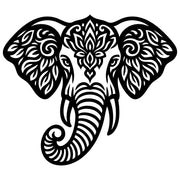Mandala Elephant Head DXF File – CNC Cutting Design | AWELEPHANT562