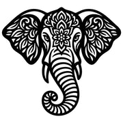 Mandala Elephant Head DXF File – CNC Cutting Design | AWELEPHANT564