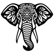 Mandala Elephant Head DXF File – CNC Cutting Design | AWELEPHANT589