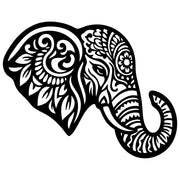 Mandala Elephant Head DXF File – CNC Cutting Design | AWELEPHANT597