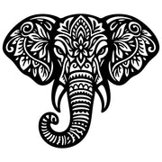 Mandala Elephant Head DXF File – CNC Cutting Design | AWELEPHANT604