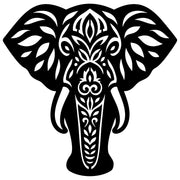 Mandala Elephant Head DXF File – CNC Cutting Design | AWELEPHANT266