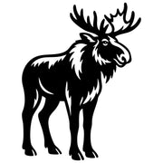 Moose Silhouette DXF File – CNC Cutting Design | AWMOOSE1
