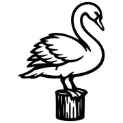 Mute Swan DXF File – CNC Cutting Design | ABSWAN12