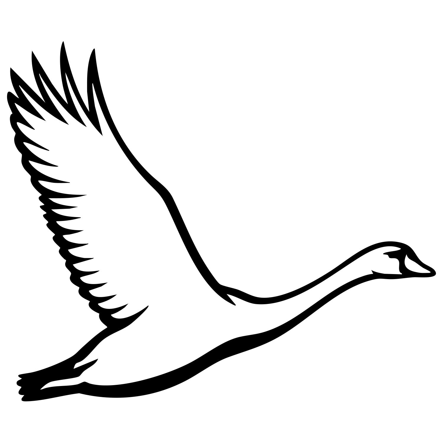 Mute Swan DXF File – CNC Cutting Design | ABSWAN13