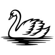 Mute Swan DXF File – CNC Cutting Design | ABSWAN16