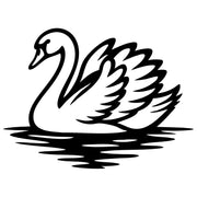 Mute Swan DXF File – CNC Cutting Design | ABSWAN23