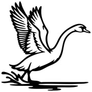 Mute Swan DXF File – CNC Cutting Design | ABSWAN24