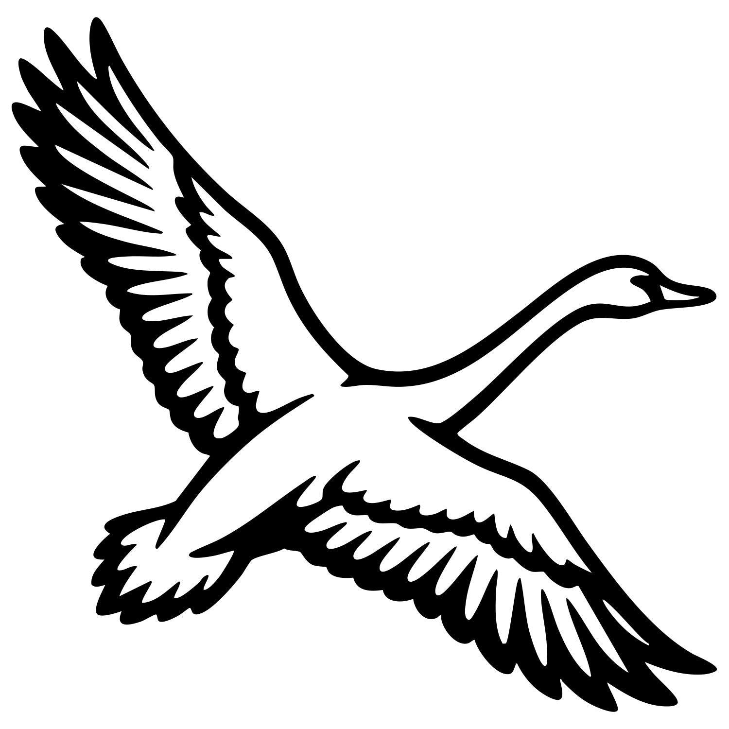 Mute Swan DXF File – CNC Cutting Design | ABSWAN9