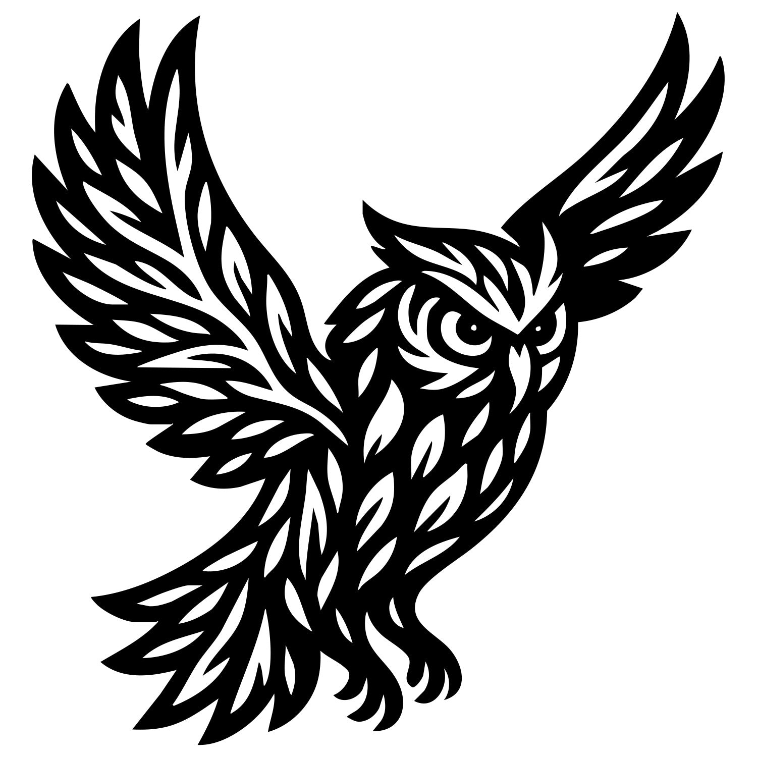 Owl Tree DXF File – CNC Cutting Design | ABOWL234