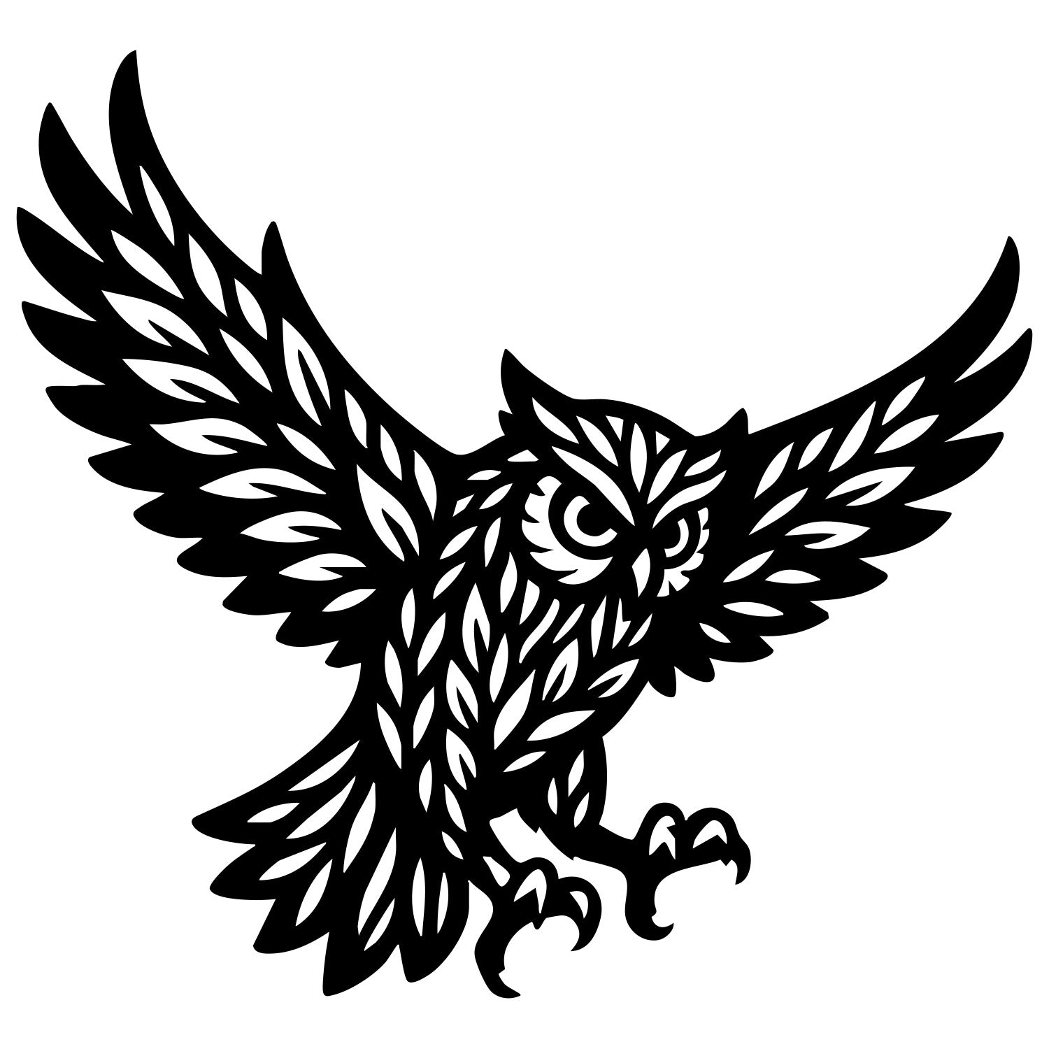 Owl Tree DXF File – CNC Cutting Design | ABOWL248