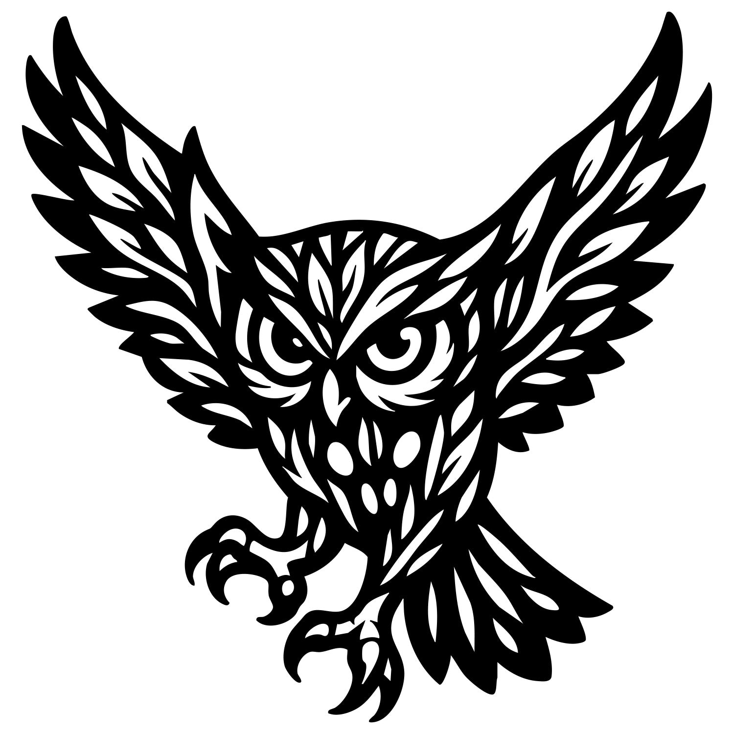 Owl Tree DXF File – CNC Cutting Design | ABOWL251