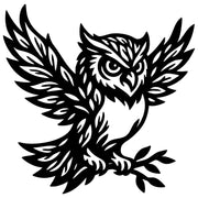 Owl Tree DXF File – CNC Cutting Design | ABOWL258